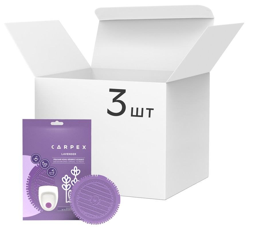 Блок для унітазу CARPEX решітка з ароматом лаванди 3 шт(8680751060311)